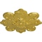 Ekena Millwork Katheryn Ceiling Medallion, Hand-Painted Rich Gold, 18 1/8"OD x 1 1/4"P CM18KARGS - alternate 2